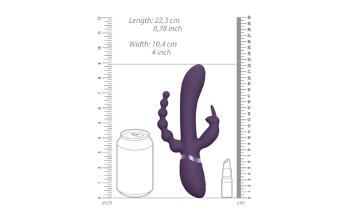 RINI Rabbit Vibrator Purple – 3 Motors, 1000 Functions