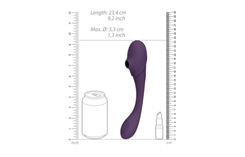 Mirai Dubbele Eind Pulse Wave Vibrator - Buigbaar & Waterdicht