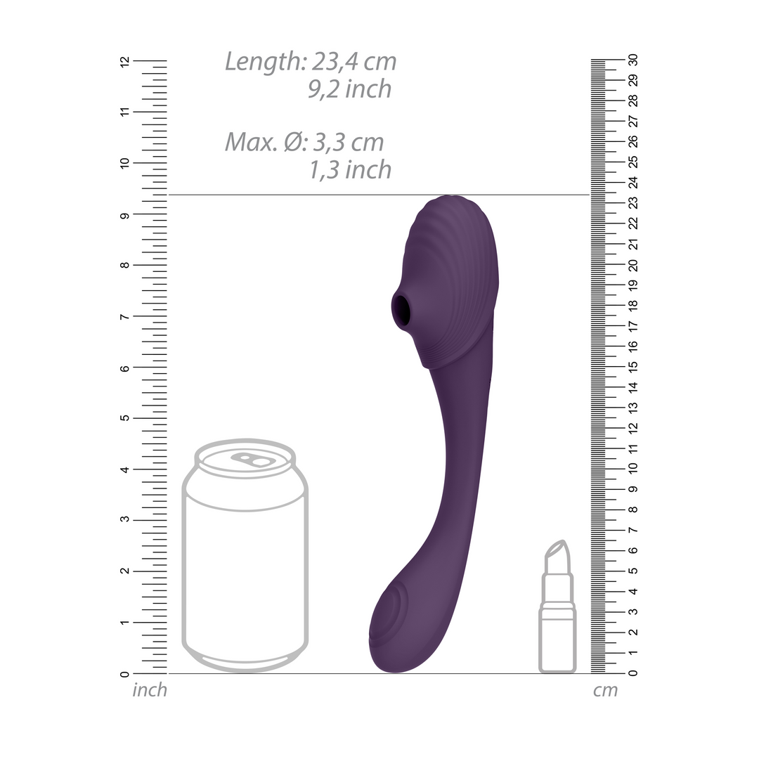 Mirai Doppelendiger Pulswellen-Vibrator – biegsam & wasserdicht