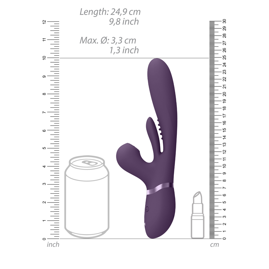 Kura G-Spot Vibrator Purple – Thrusting, Fluttering & Pulsing