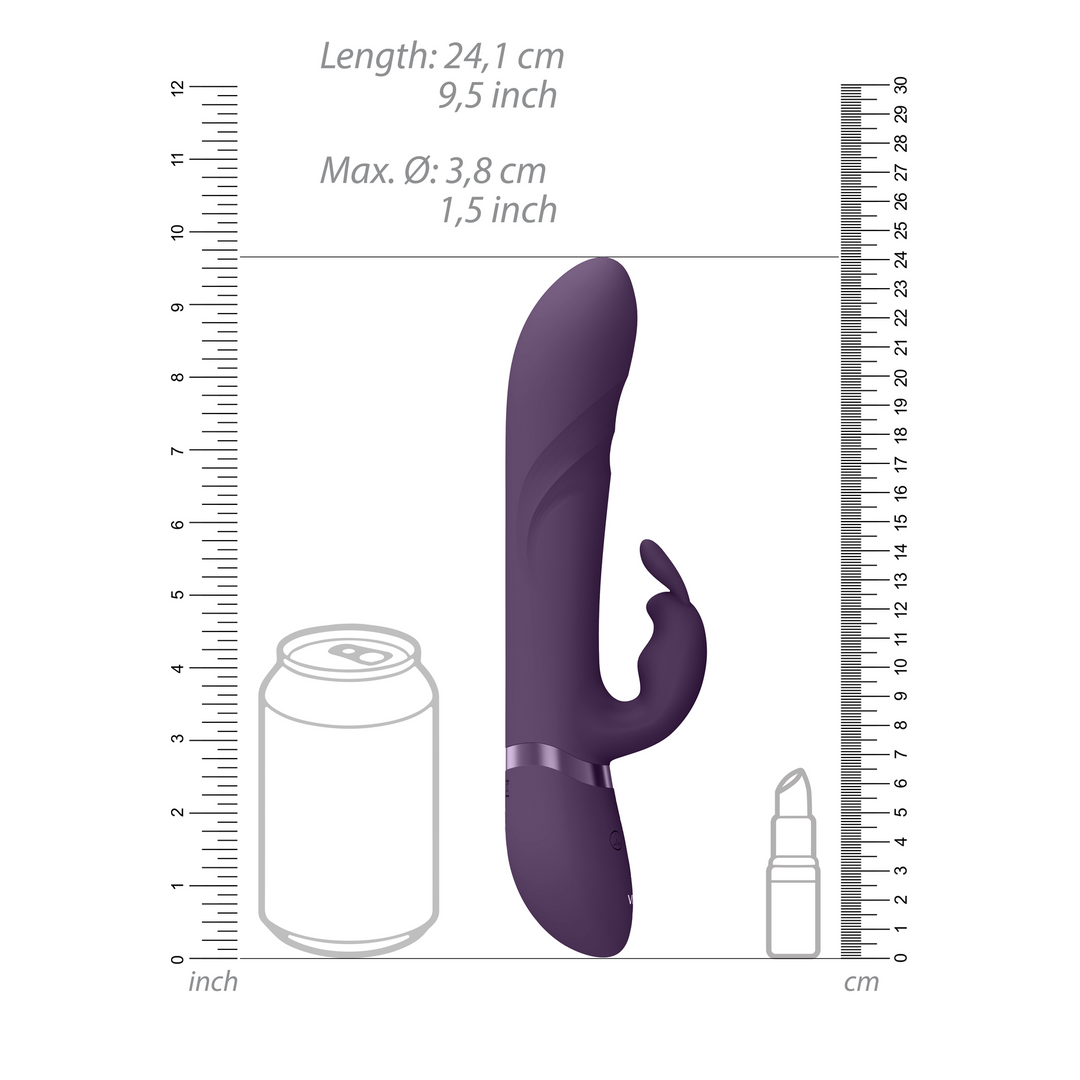 Nari - Vibrerende En Roterende G-spot Vibrator – Paars