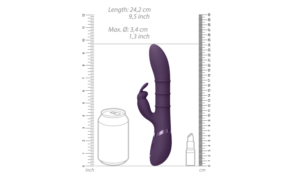 Vive Sora Lila – Luxuriöser Vibrator mit stimulierenden Ringen