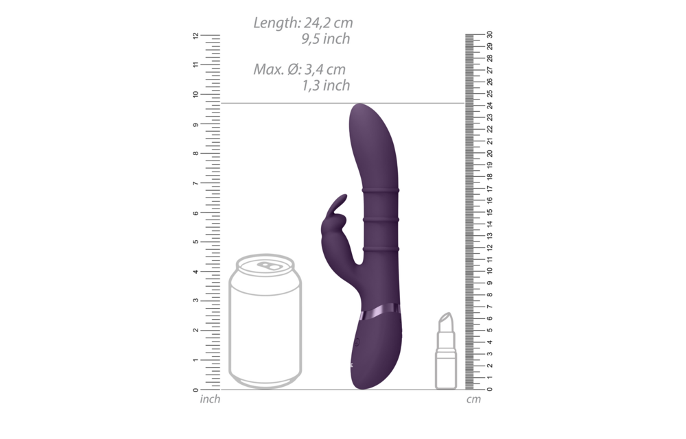 Vive Sora Paars – Luxe Vibrator met Stimulerende Ringen