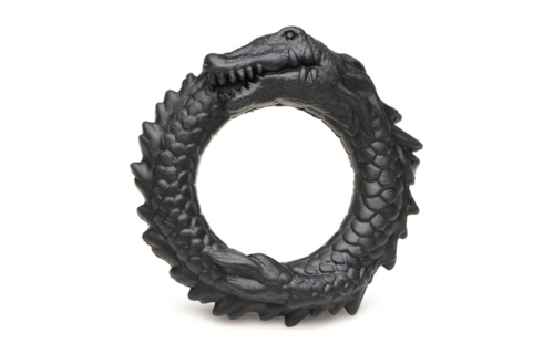 Black Caiman - Silicone Cock Ring - Black