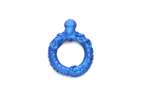 Octo-ring van Poseidon - Silicone penisring - Blauw