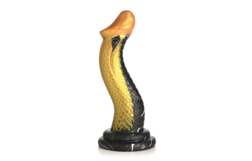 Goldene Schlange - Silikon-Dildo