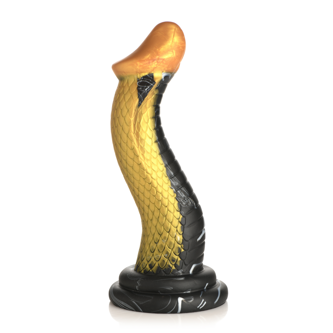 Golden Snake Silikon-Dildo 9,5 cm – Luxuriöses S-Curve-Vergnügen