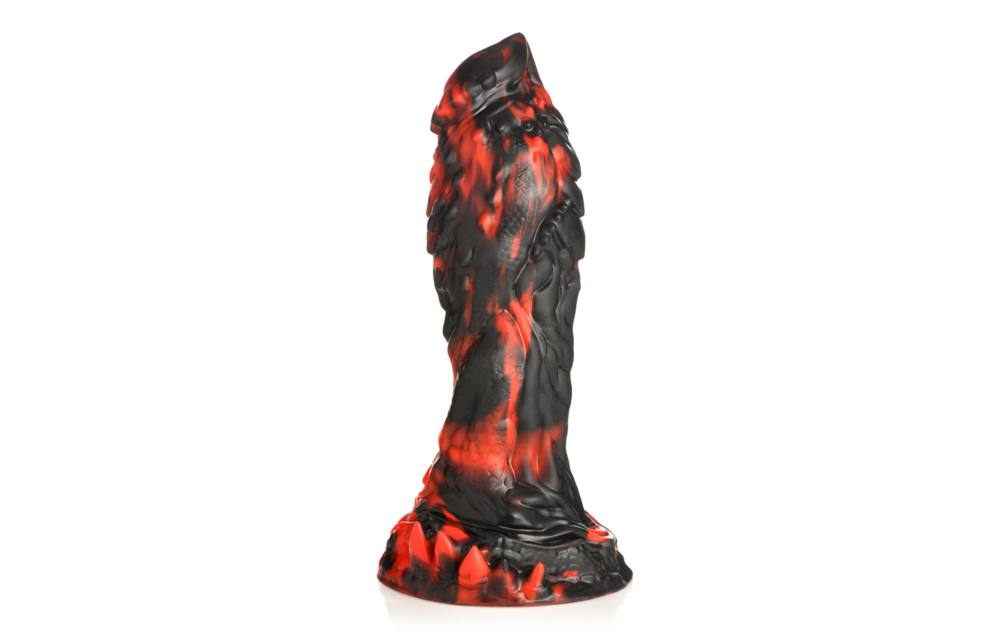 Grim Reaper Silicone Dildo 24 cm – Red/Black Pleasure
