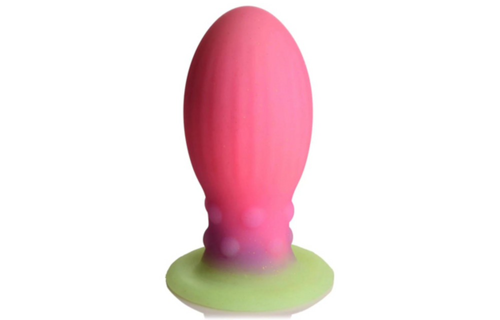Xeno Egg 13.3 cm – Luminous Silicone Egg Pink & Glow