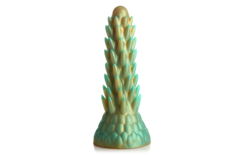 Stegosaurus - Stekachtige Reptiel Siliconen Dildo - Groen