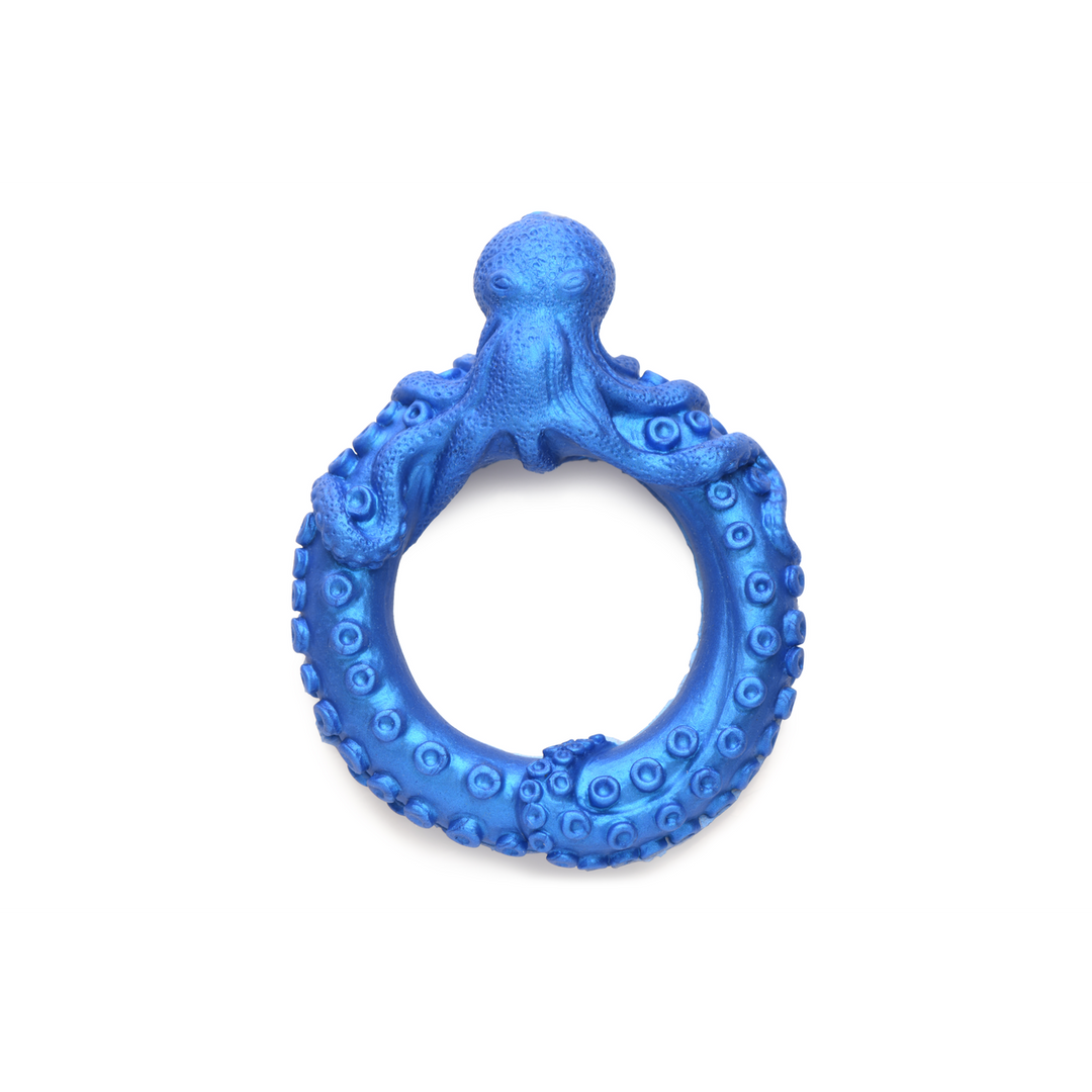Poseidon's Octo-Ring - Silikon-Cockring - Blau