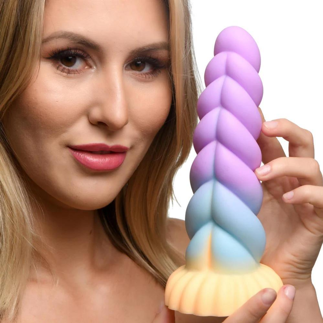 Siliconen Eenhoorn Dildo 21 cm – Magie & Fantasie ervaren