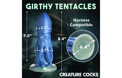 Cocktopus Octopus 21,5 cm - Blauwe Siliconen Dildo XL