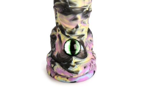 Cyclops Monster - Siliconen Dildo - Geel/Paars/Zwart