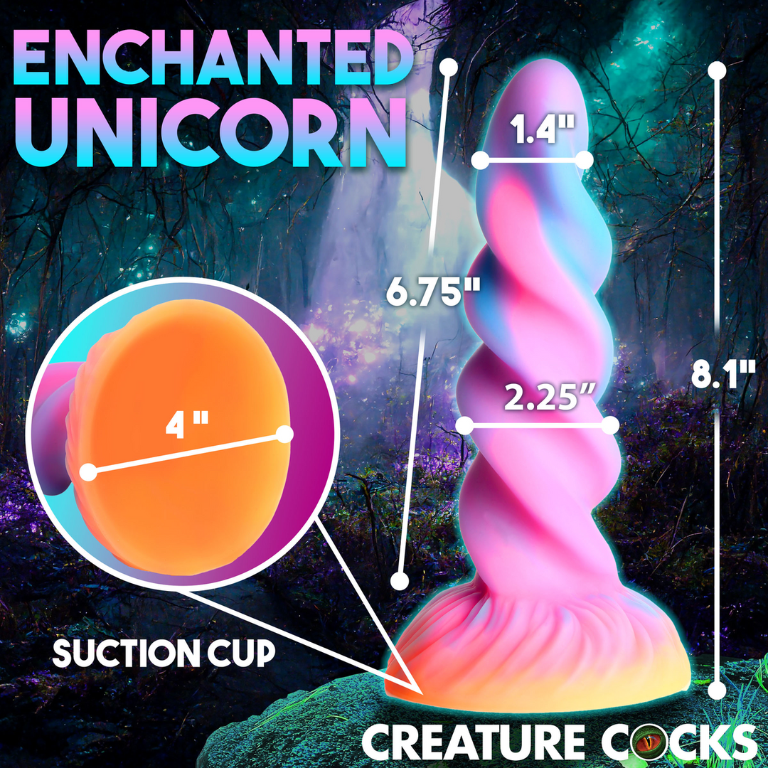 Moon Rider - Glow-in-the-Dark Unicorn Dildo