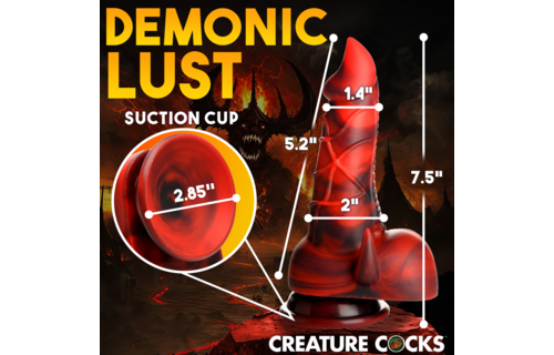 Geiler Teufel Dämon Silikon-Dildo Rot 19 cm – Horny Devil