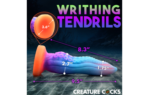 Tenta-Cock 25,4 cm – Silikon-Glow-in-the-Dark-Dildo