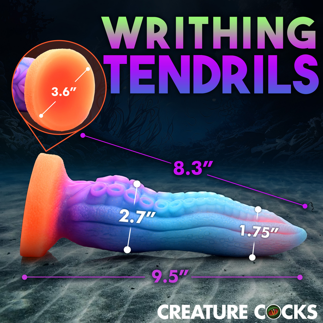 Tenta-Cock 25.4 cm - Silicone Glow-in-the-Dark Dildo