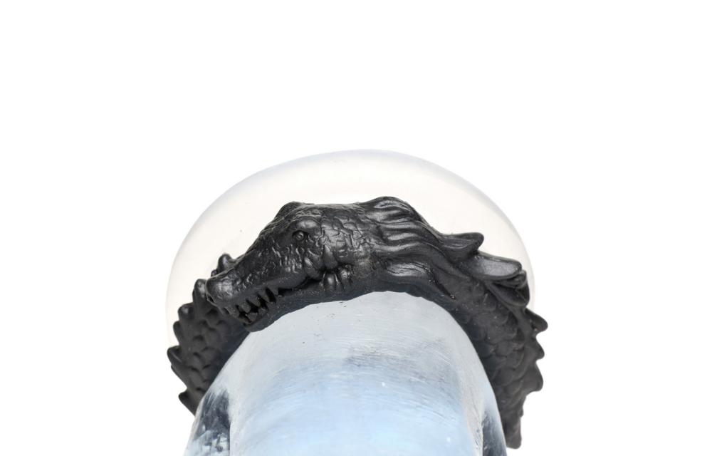 Zwarte kaaiman - Silicone penisring - Zwart