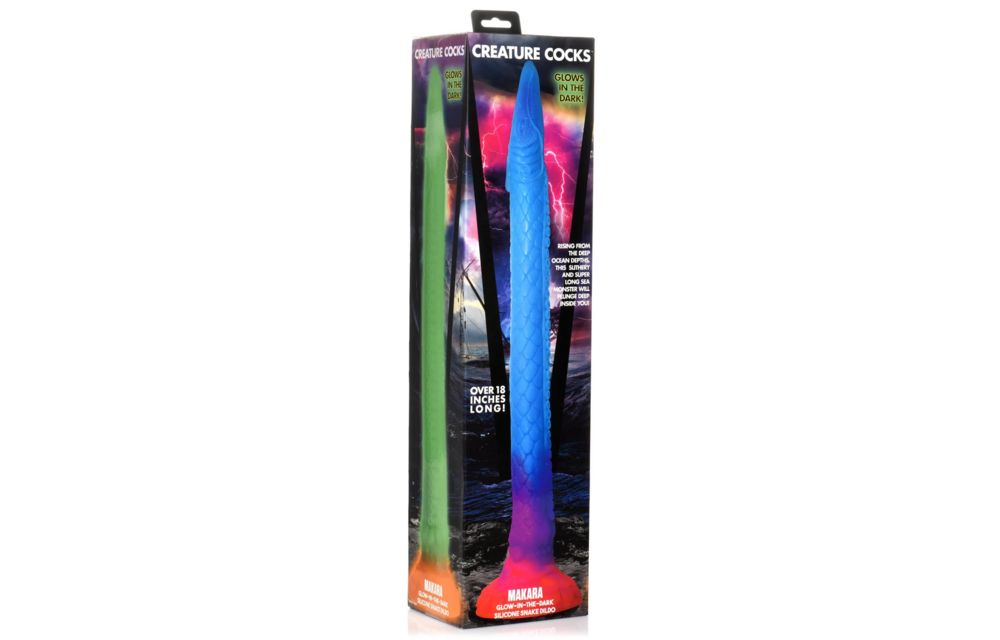 Makara Glow In The Dark Silikon-Schlauchdildo 46,4 cm
