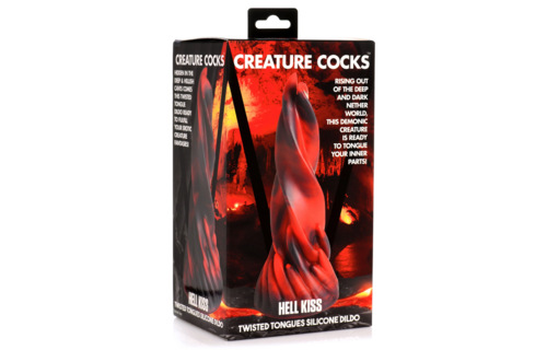 Hell Kiss Twisted Tongues Silikon-Dildo - Rot