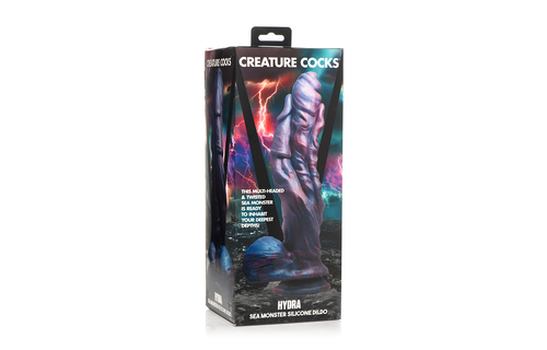 Hydra Sea Monster Silikon-Dildo Lila 27 cm – Mystisches Vergnügen