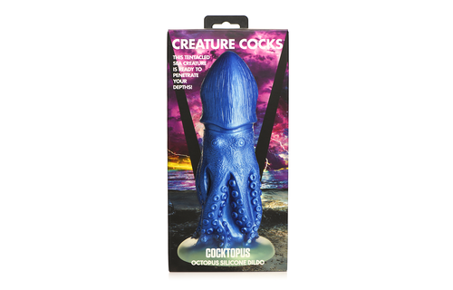 Cocktopus Octopus 21,5 cm – Blauer Silikondildo XL
