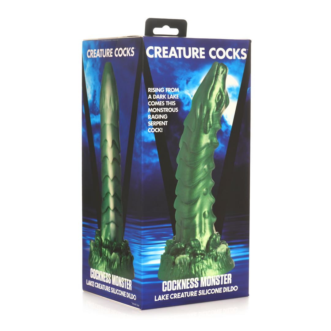 Cockness Monster - Lake Creature Silicone Dildo - Green