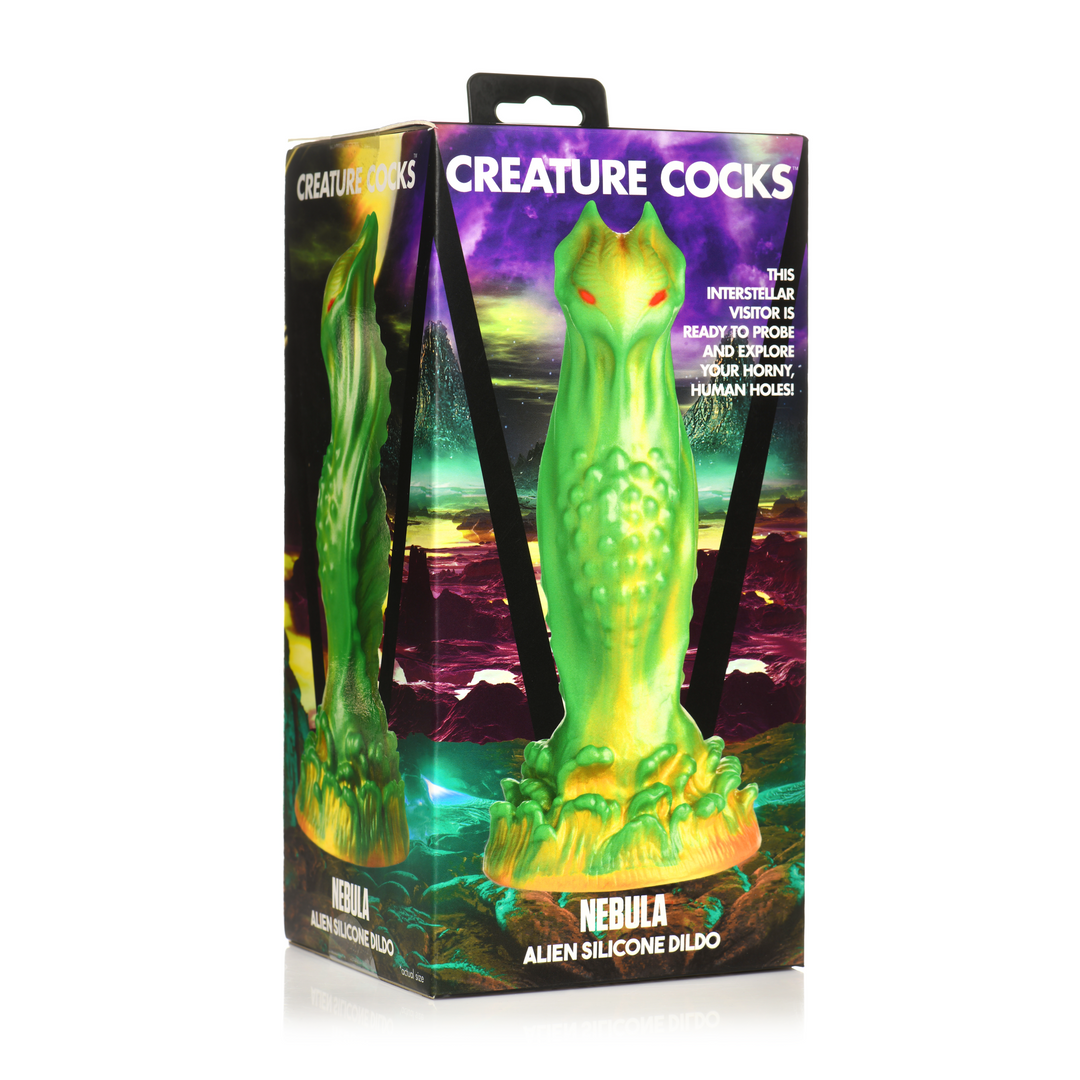 Nebula Alien Dildo Green 19.5 cm | Premium Silicone Pleasure