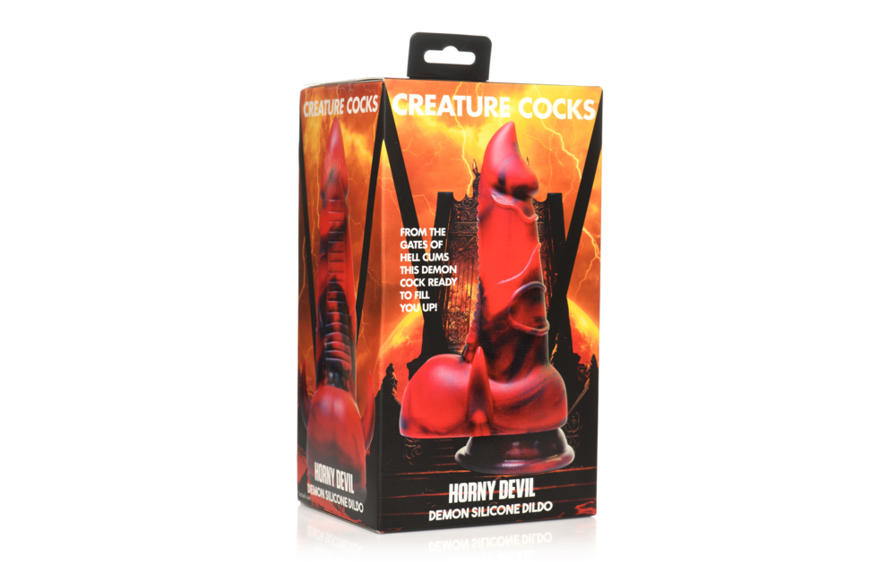 Geiler Teufel Dämon Silikon-Dildo Rot 19 cm – Horny Devil