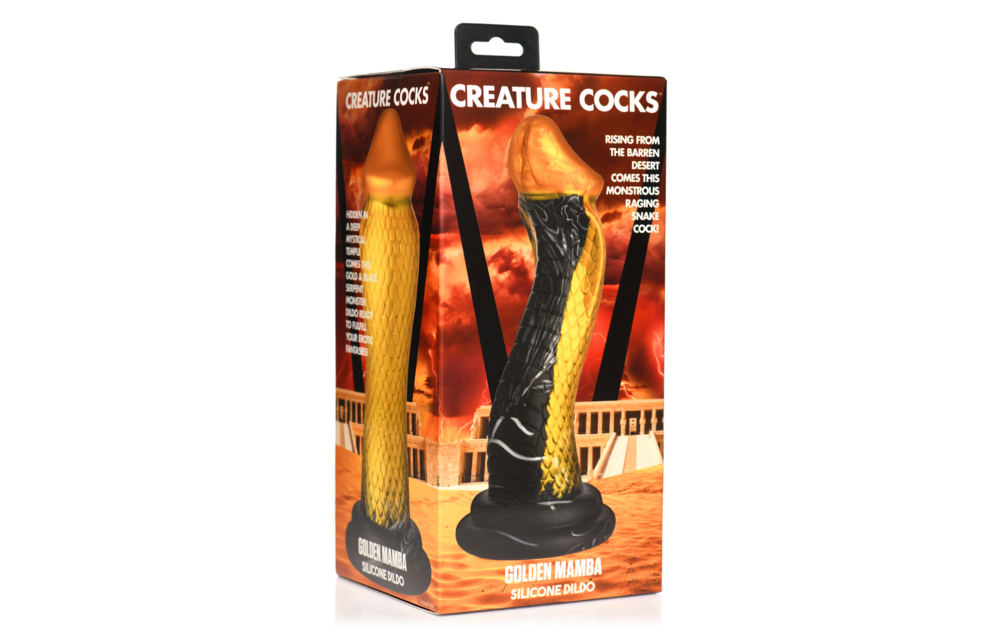 Gouden Slang Siliconen Dildo 9,5 cm - Luxe S-Curve Genot