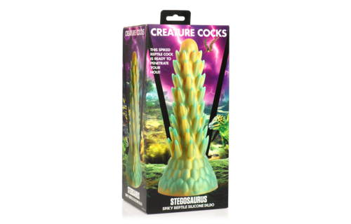 Stegosaurus Siliconen Dildo 19,5 cm - Stekels & Groen