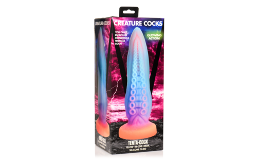 Tenta-Cock 25,4 cm - Siliconen Glow-in-the-Dark Dildo