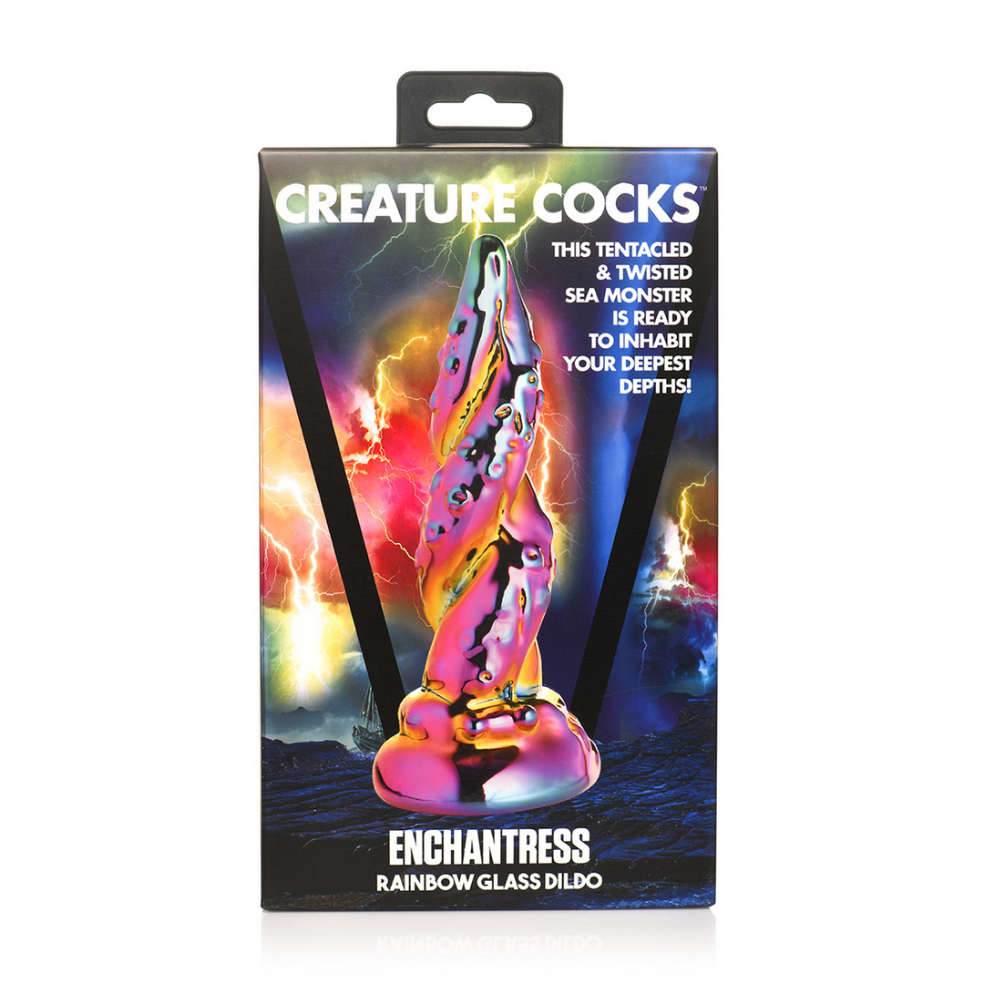 Tovenares - Regenboog Glazen Dildo