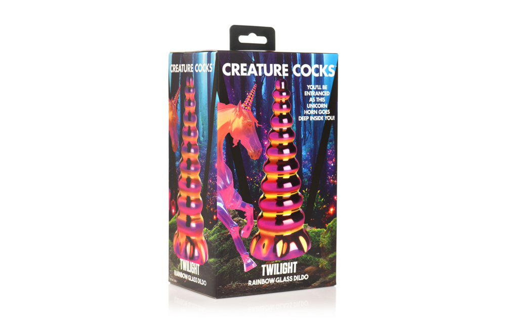 Twilight Regenbogen Glasdildo 16 cm | Mystisch & stilvoll