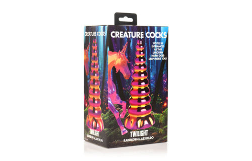 Twilight - Rainbow Glass Dildo