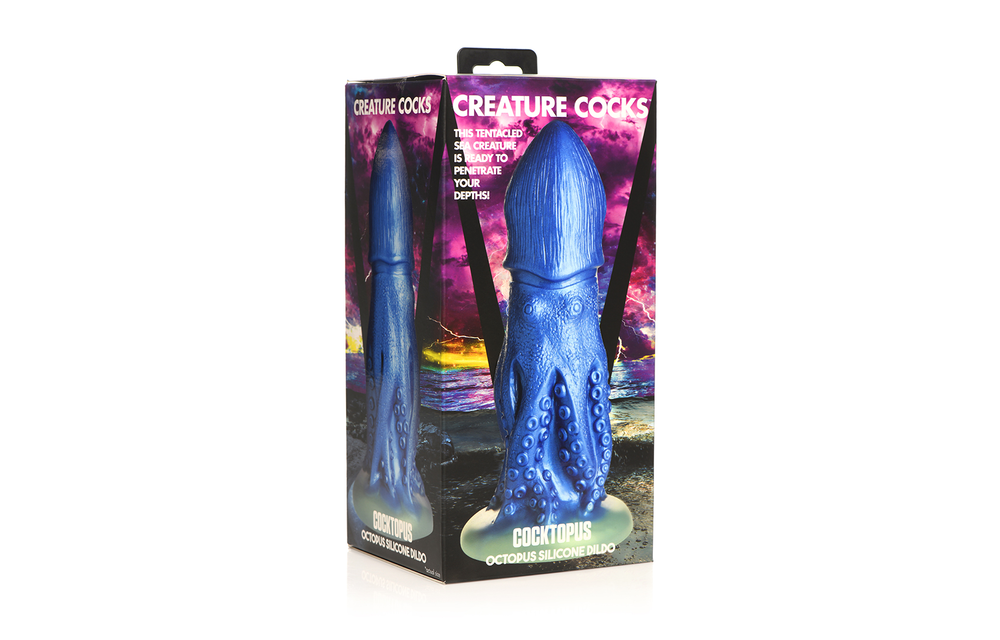 Cocktopus Octopus 21,5 cm – Blauer Silikondildo XL