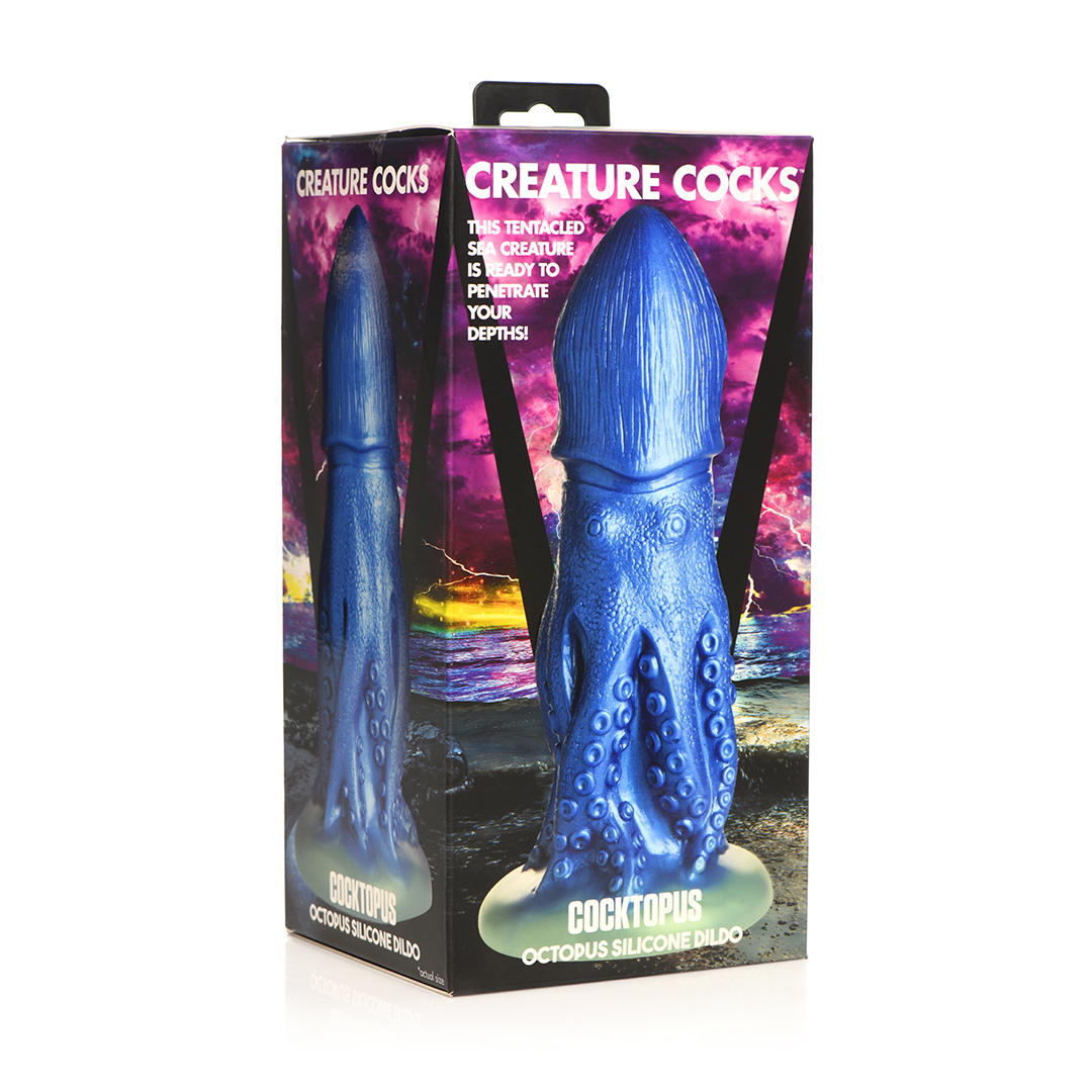 Cocktopus Octopus 21,5 cm – Blauer Silikondildo XL