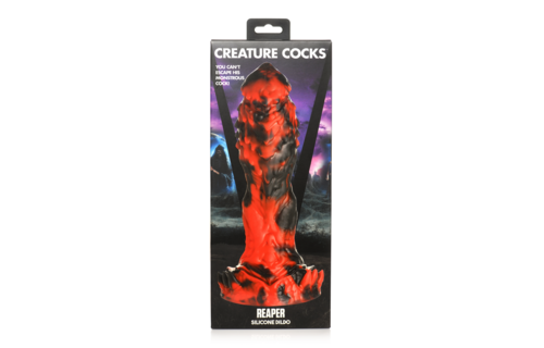 Grim Reaper - Silicone Dildo - Red/Black