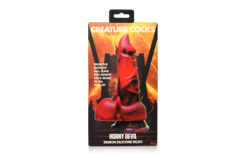 Geile Duivel - Demon Siliconen Dildo - Rood