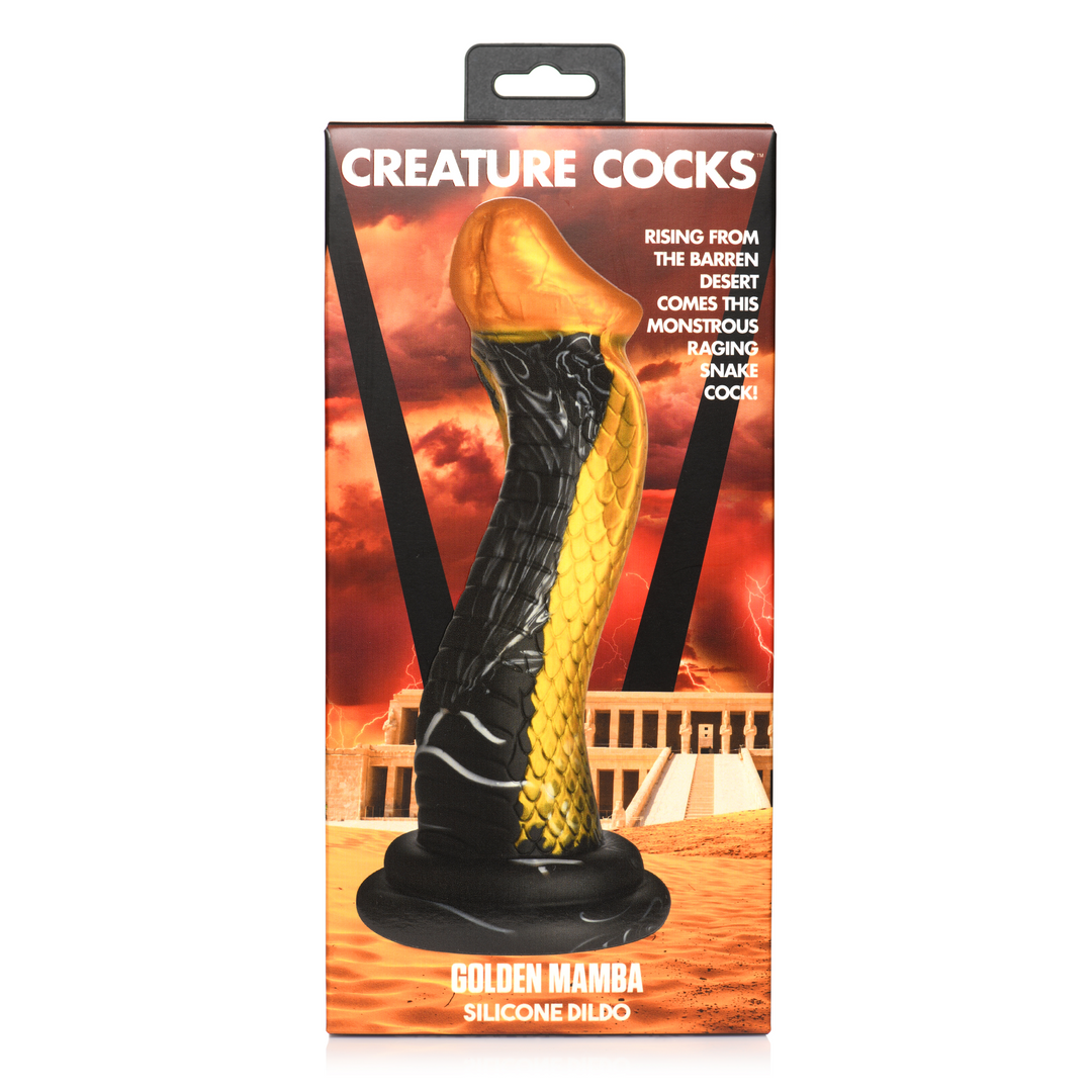 Golden Snake - Silicone Dildo