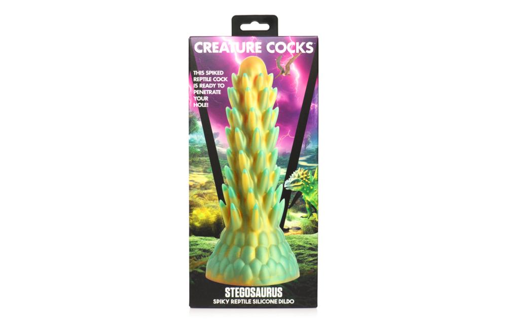 Stegosaurus Siliconen Dildo 19,5 cm - Stekels & Groen
