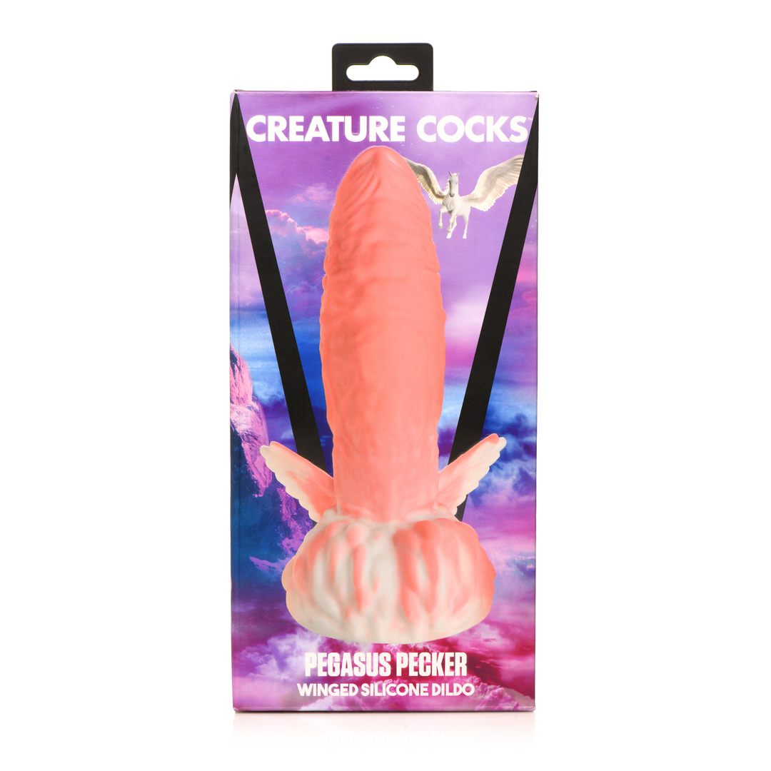 Pegasus Silicone Dildo Pink 9.5 cm - Unique & Daring