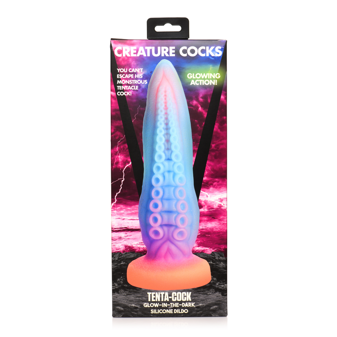 Tenta-Cock - lichtgevende siliconen dildo