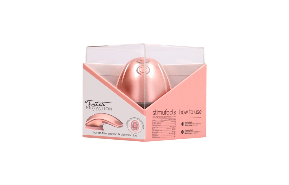 Twitch Hands-Free Clitoris Stimulator Roze – Zuigend & Vibrerend