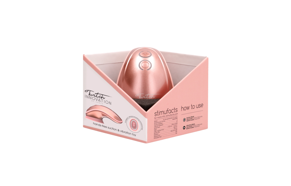 Twitch Hands-Free Klitorisstimulator Rosa – Saugend & Vibrierend