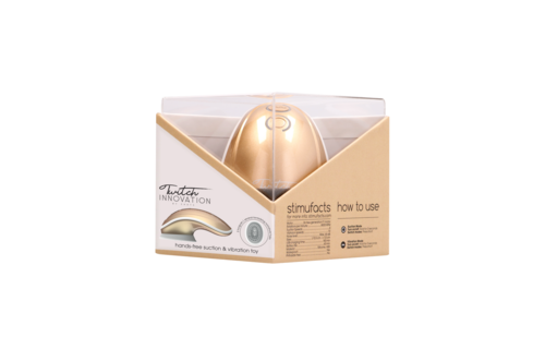 Twitch Hands-Free - Zuigende En Vibrerende Clitoris Stimulator Goud