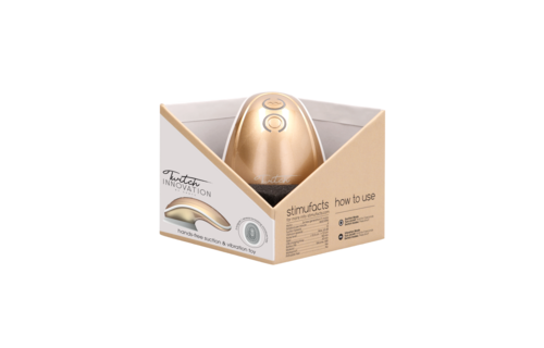 Twitch Hands-Free - Sucking And Vibrating Clitoral Stimulator Gold