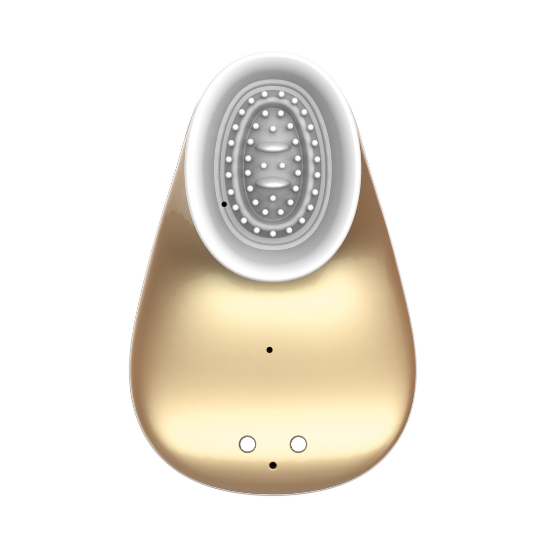 Twitch Hands-Free - Sucking And Vibrating Clitoral Stimulator Gold