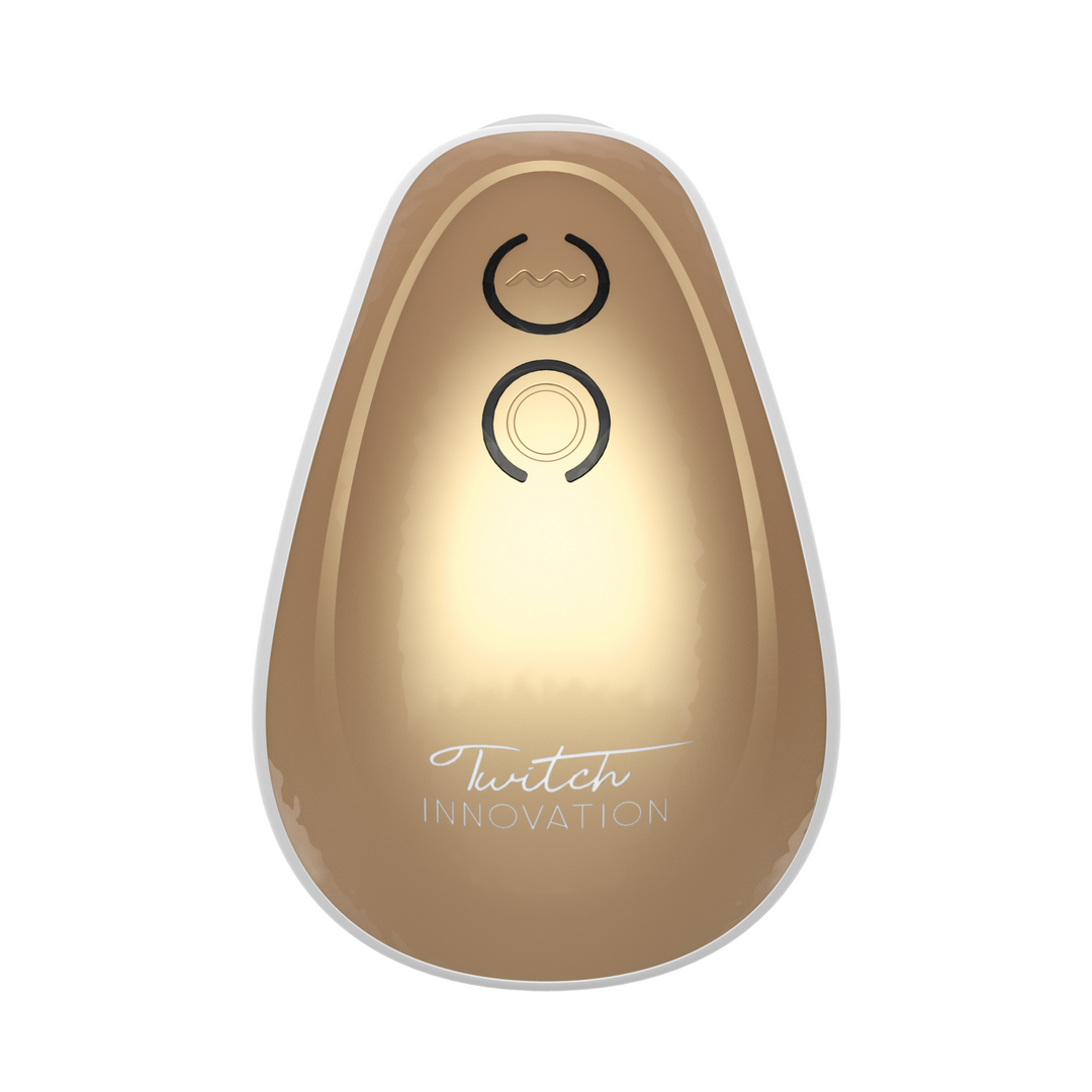 Twitch Hands-Free - Saugender und vibrierender Klitoris-Stimulator Gold